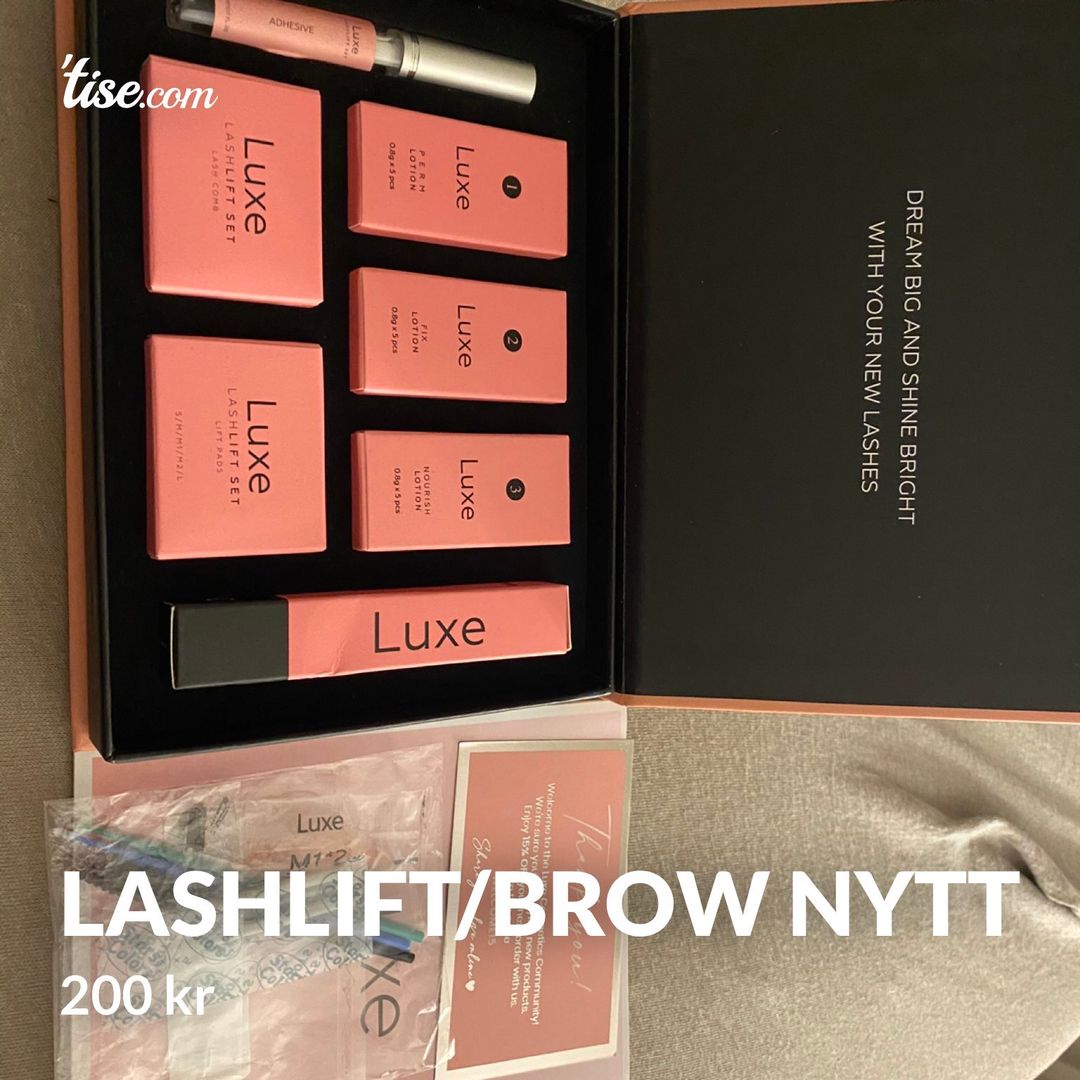 Lashlift/brow nytt