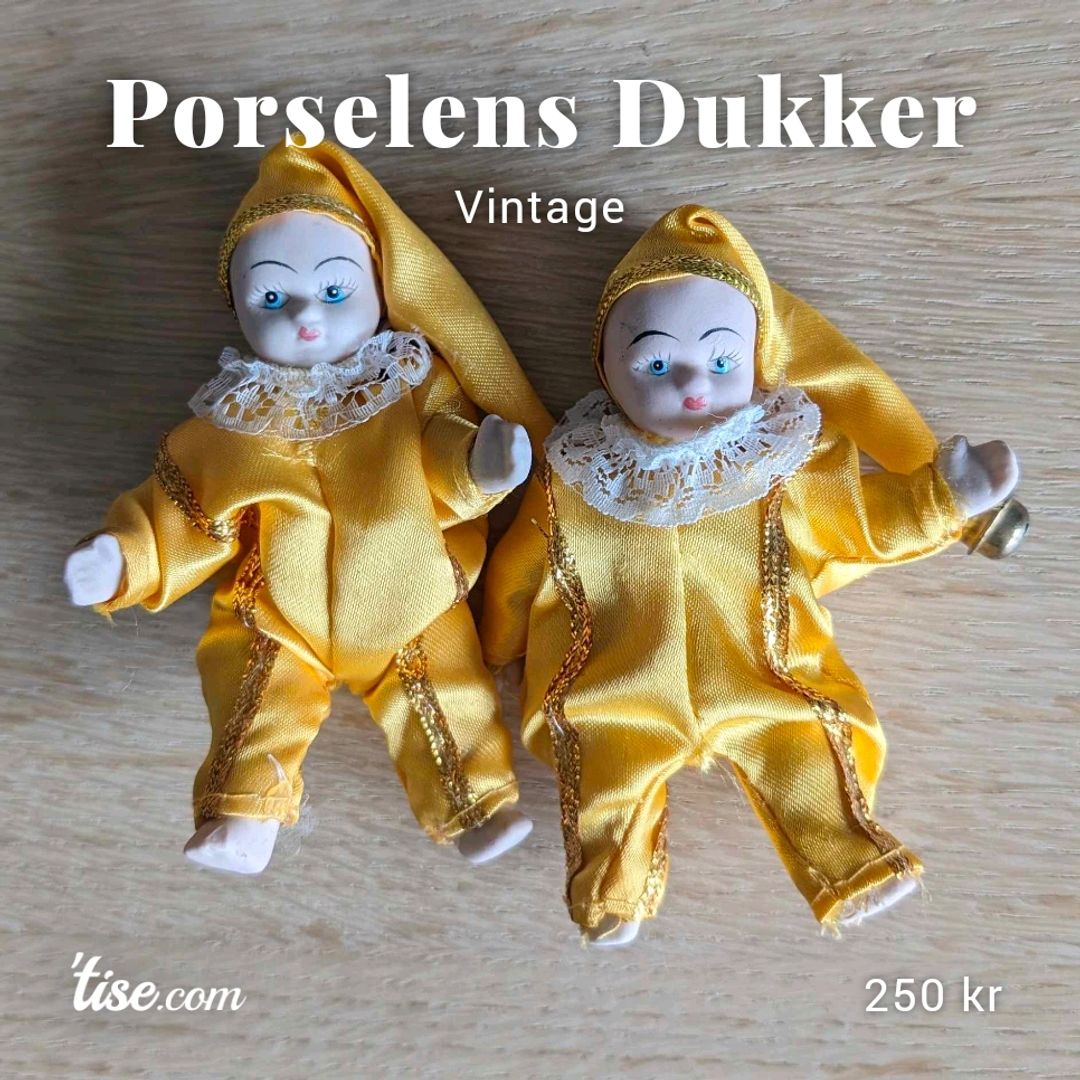 Porselens Dukker