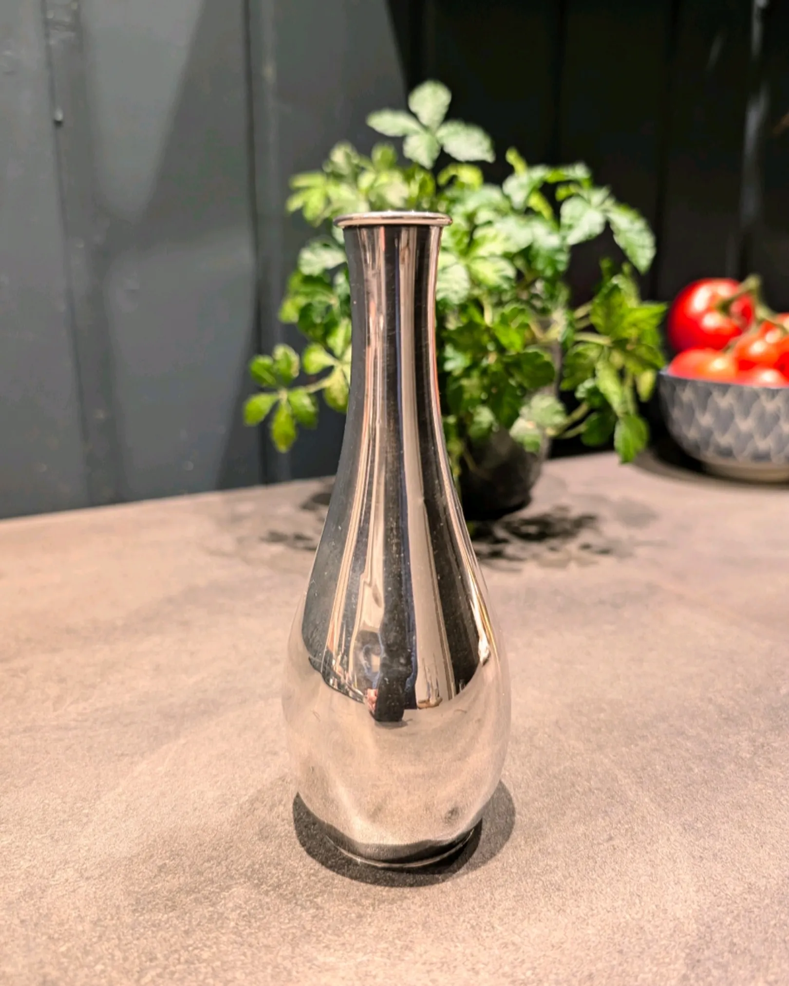 Vase i sølv 🌱