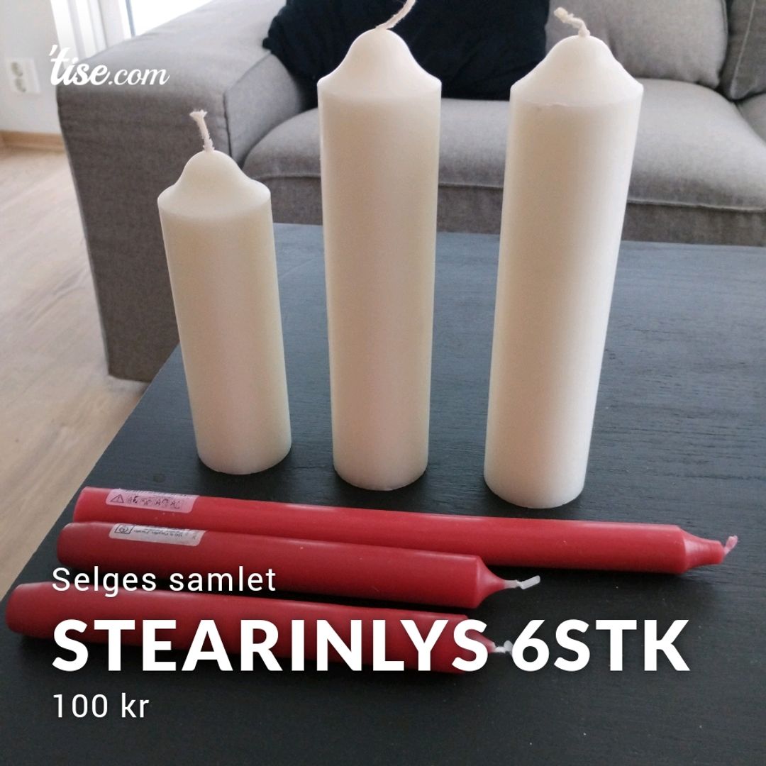 Stearinlys 6stk