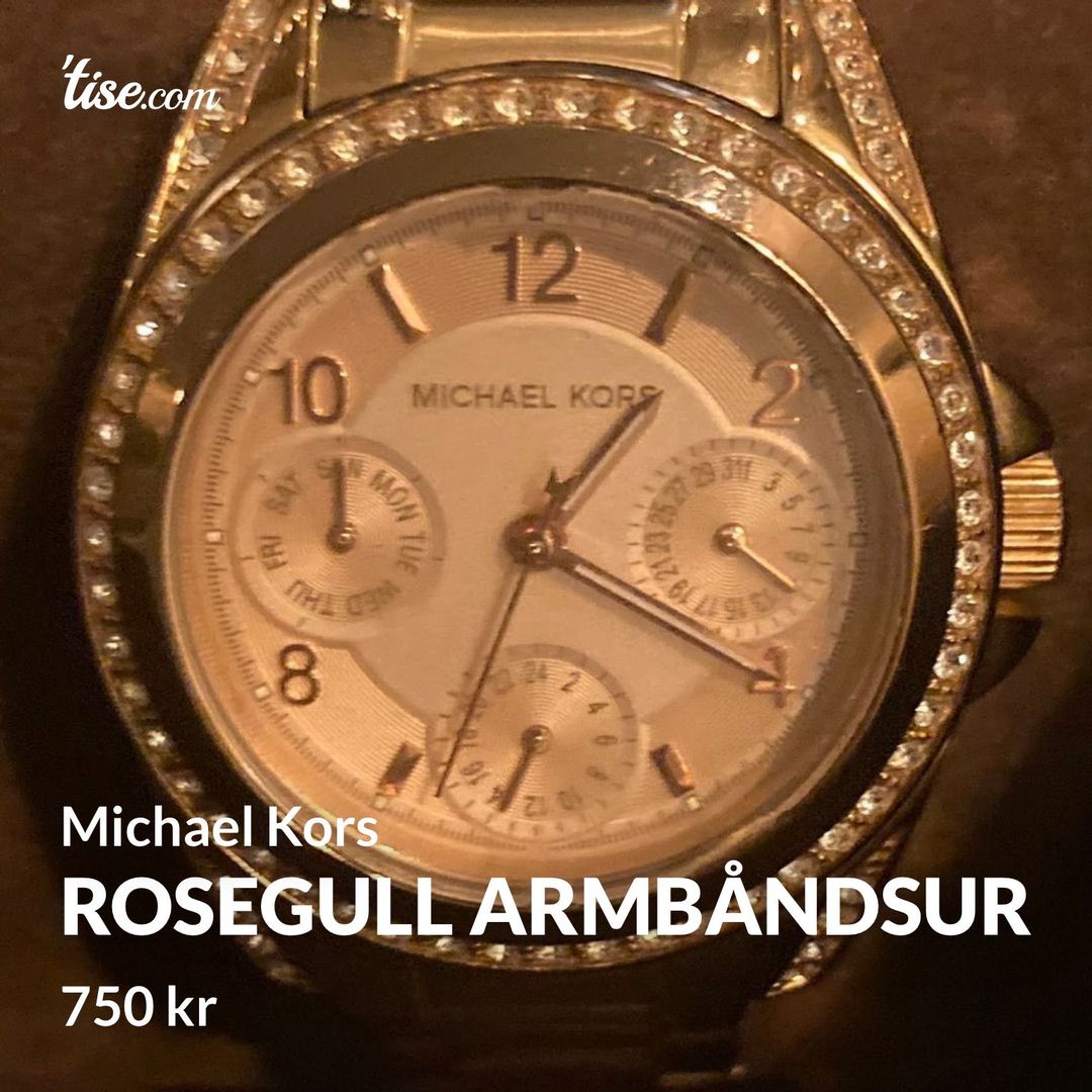 Rosegull armbåndsur