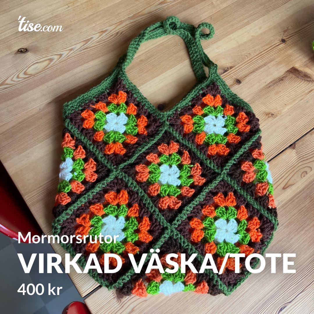 Virkad väska/tote