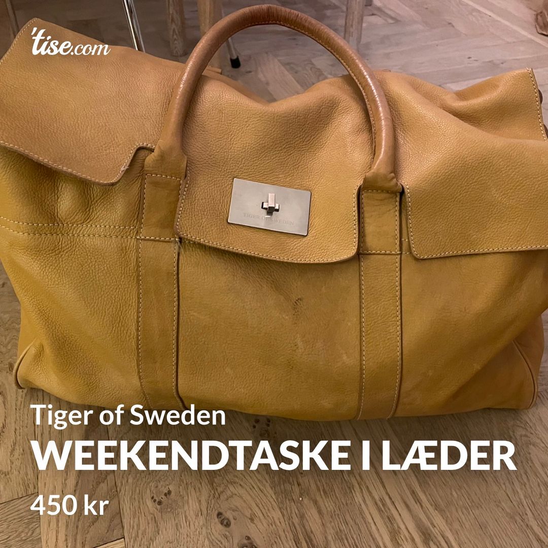 Weekendtaske i læder