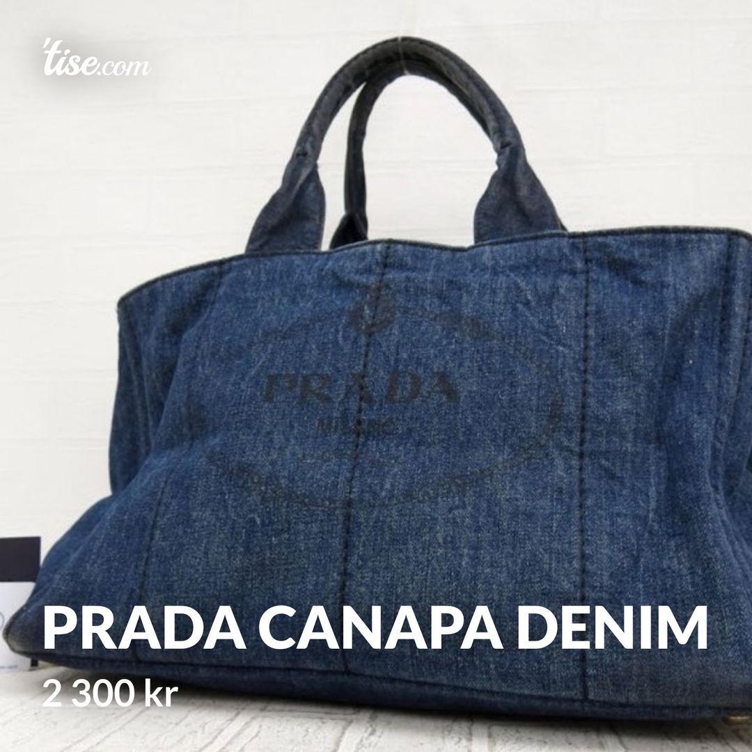 Prada canapa denim