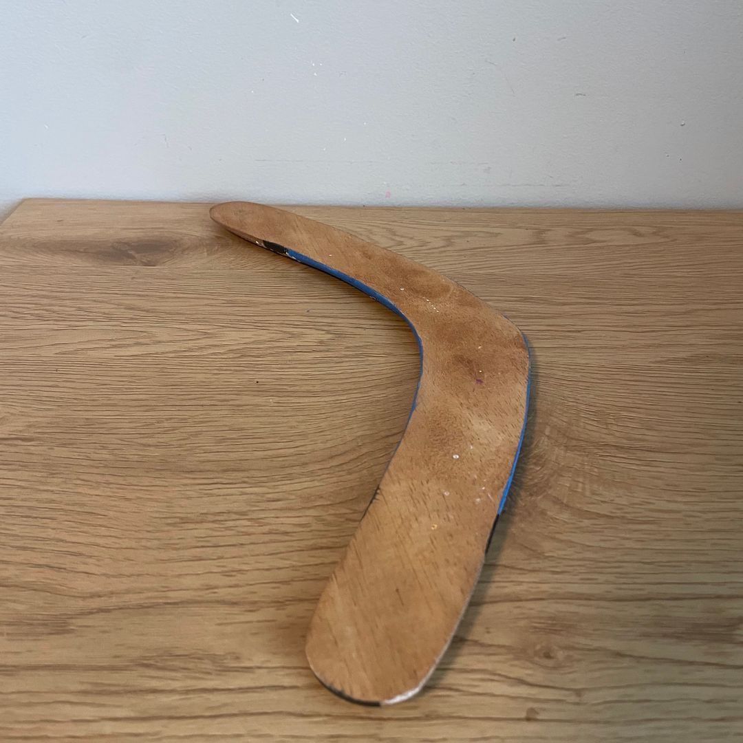 Håndmalt Boomerang