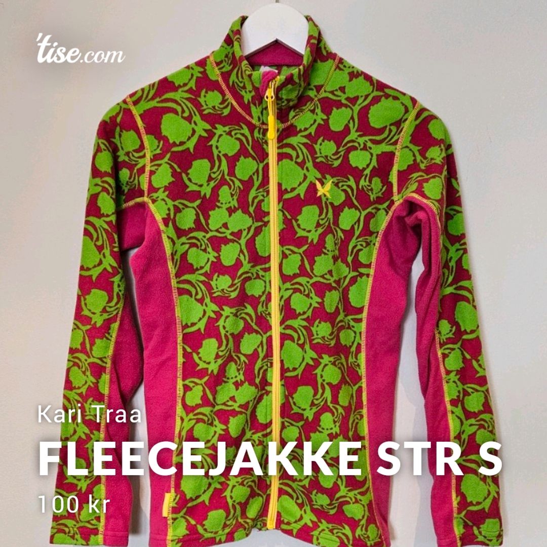 Fleecejakke Str S