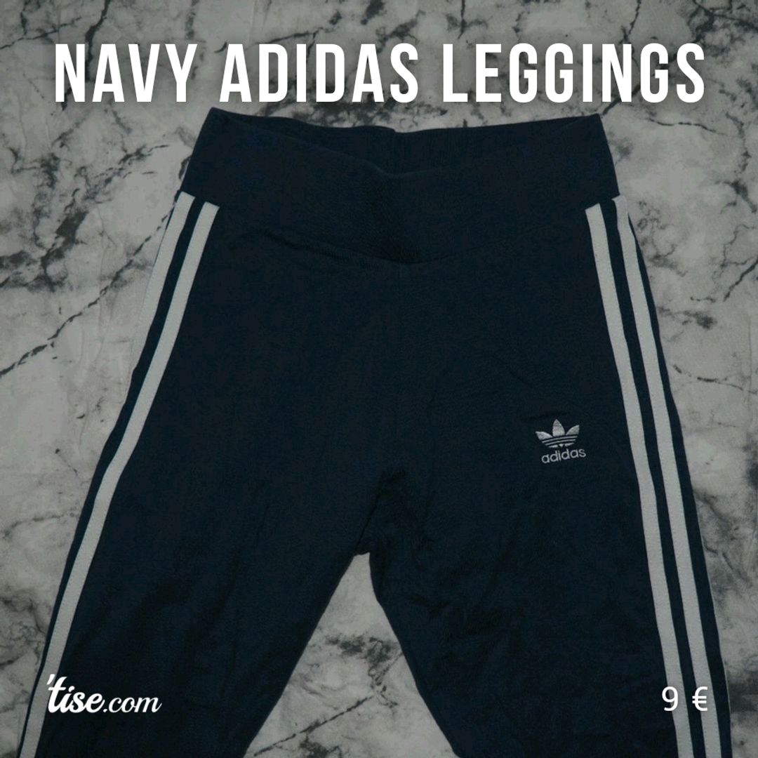 navy adidas leggings