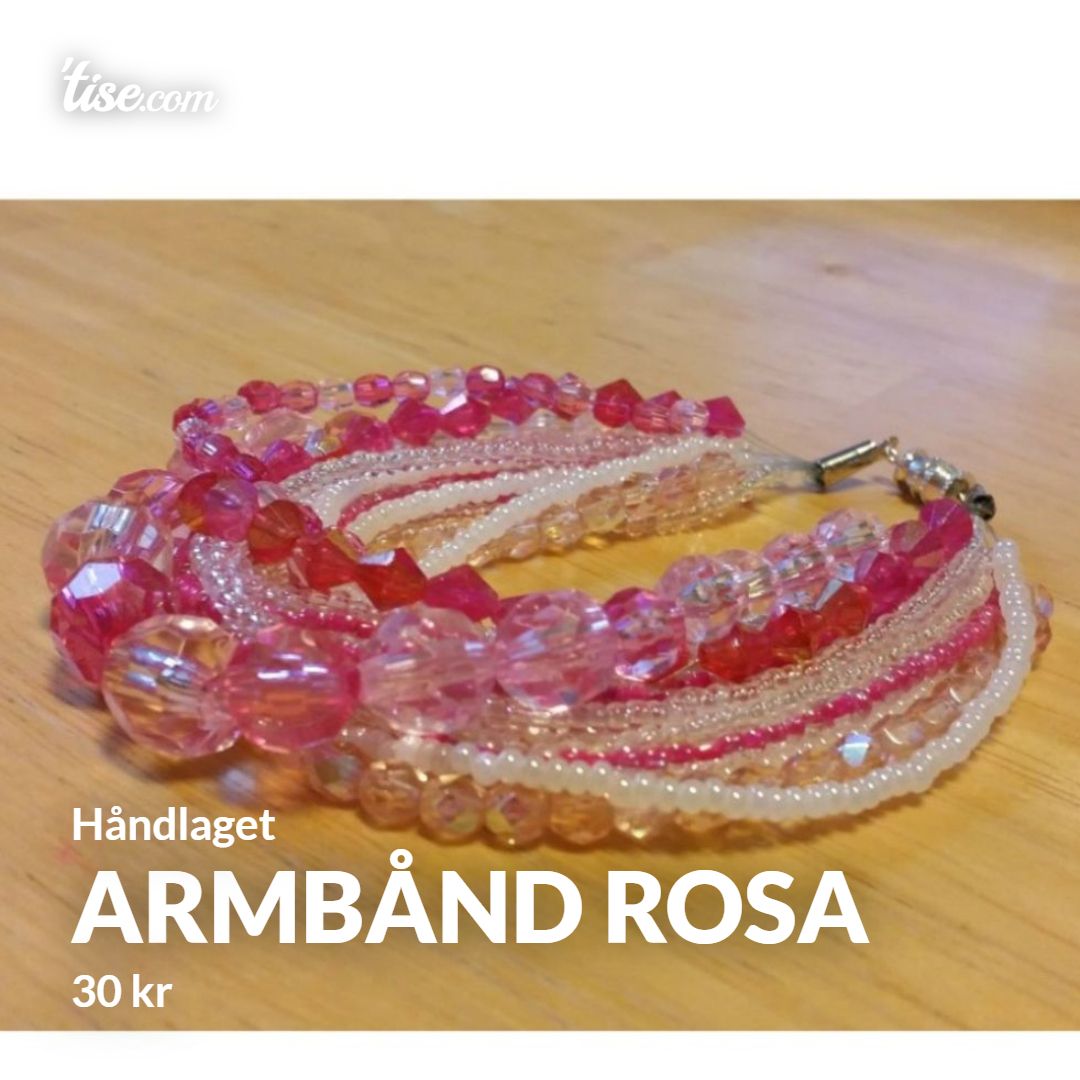 Armbånd rosa