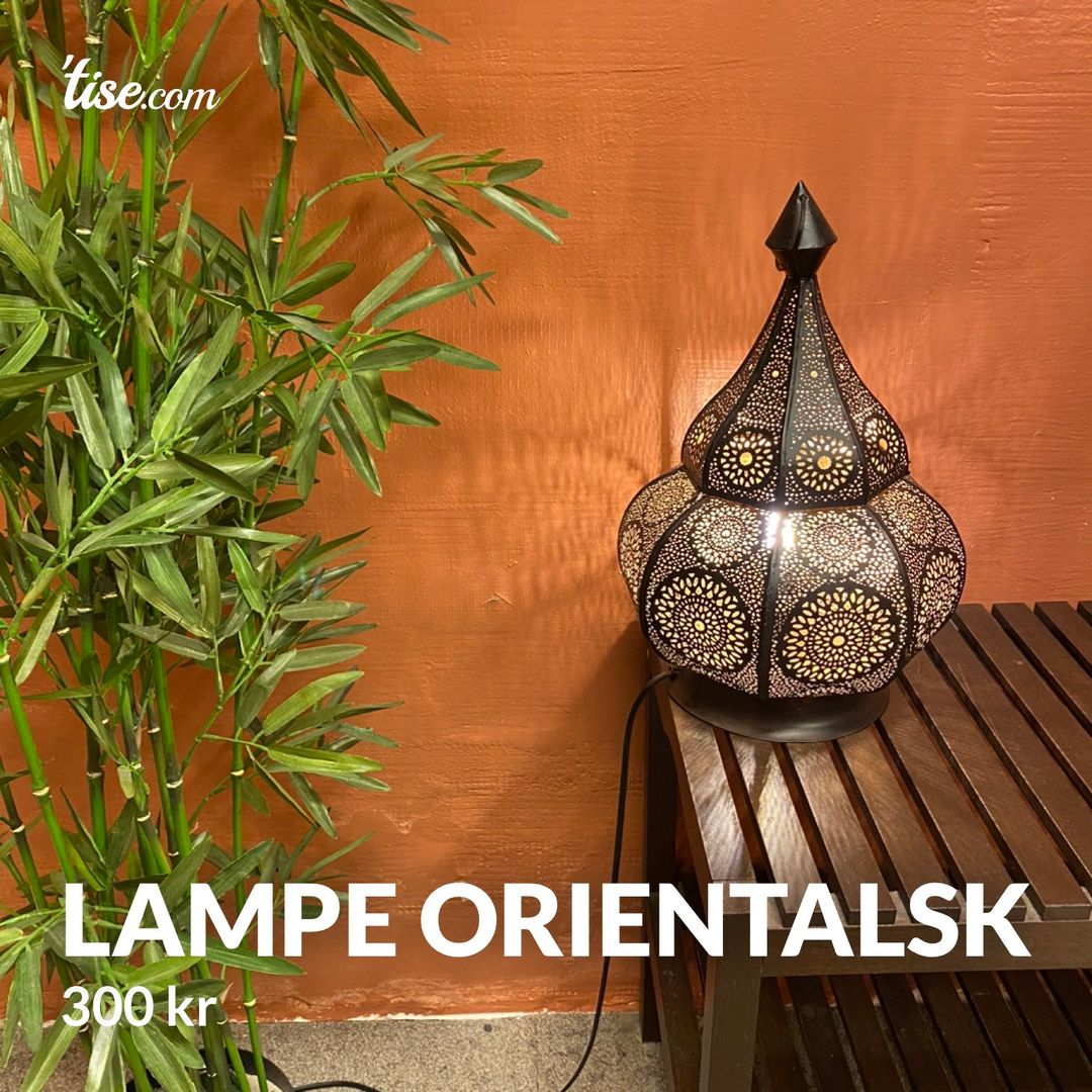 Lampe orientalsk