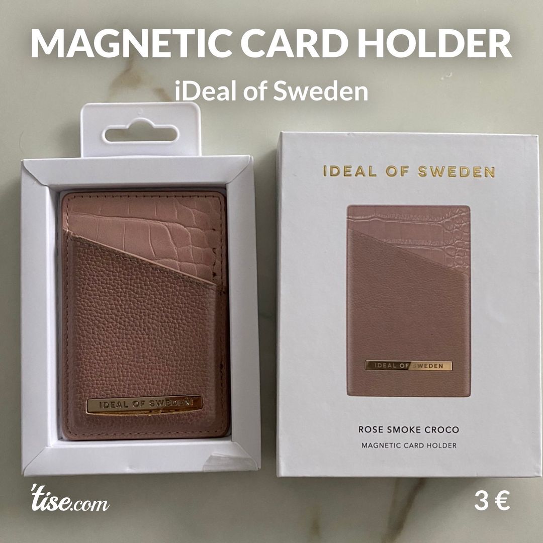 Magnetic card holder