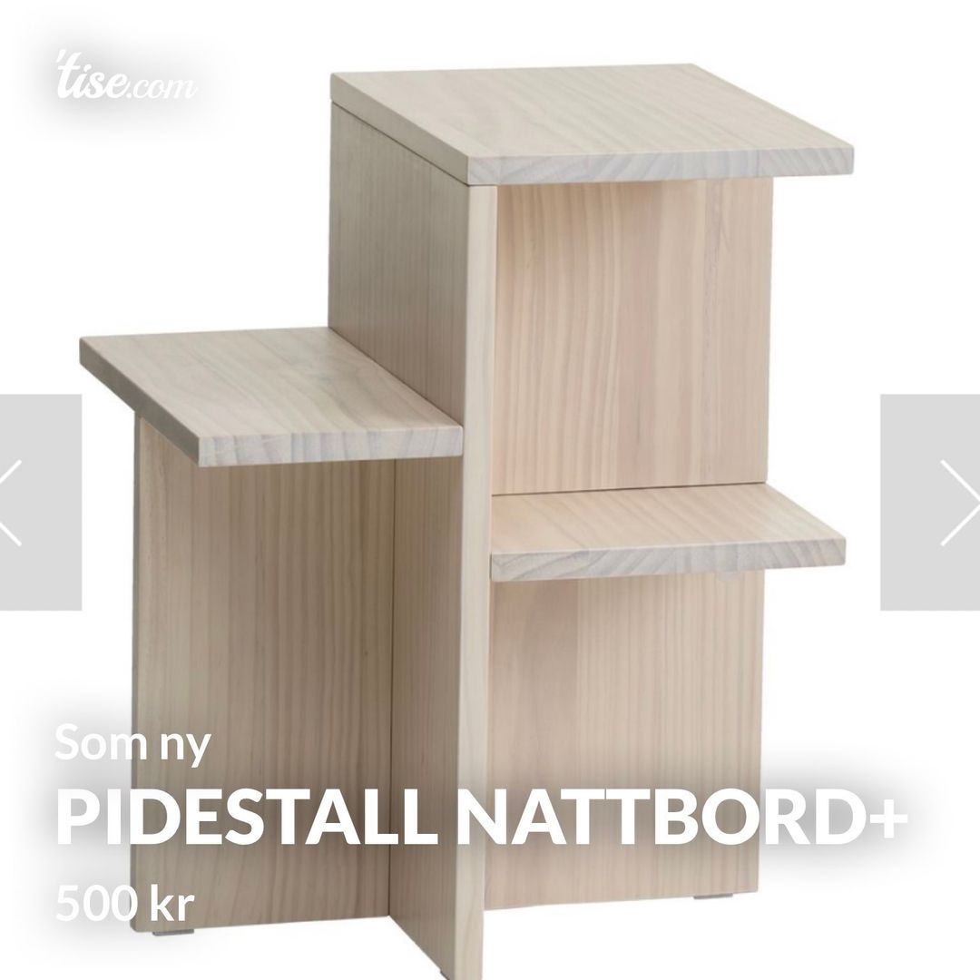 Pidestall nattbord+