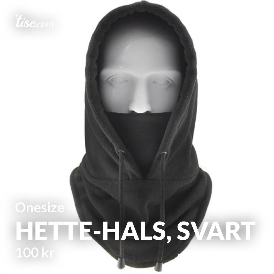 Hette-hals svart