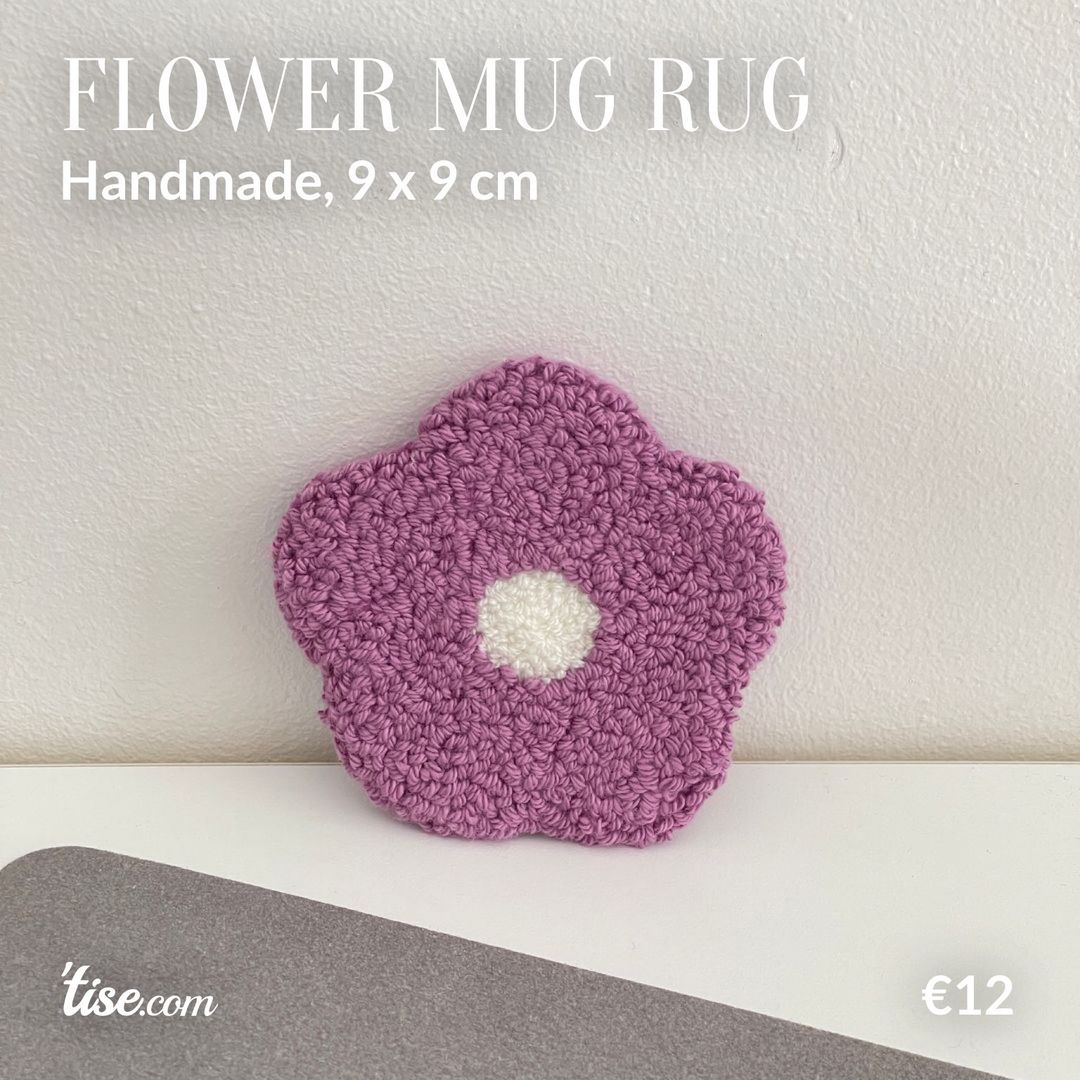 Flower mug rug