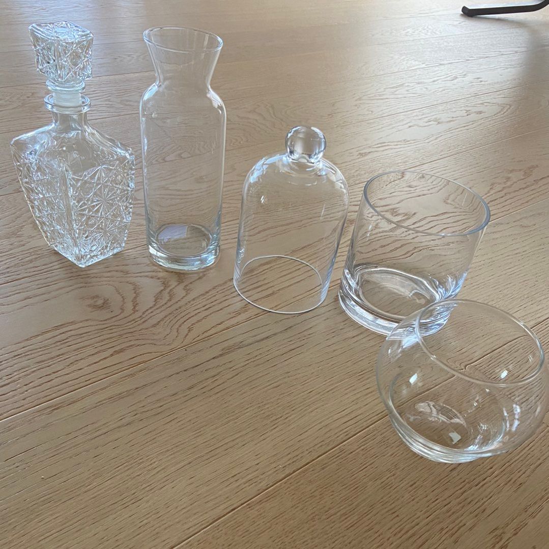 Interiør pakke glass