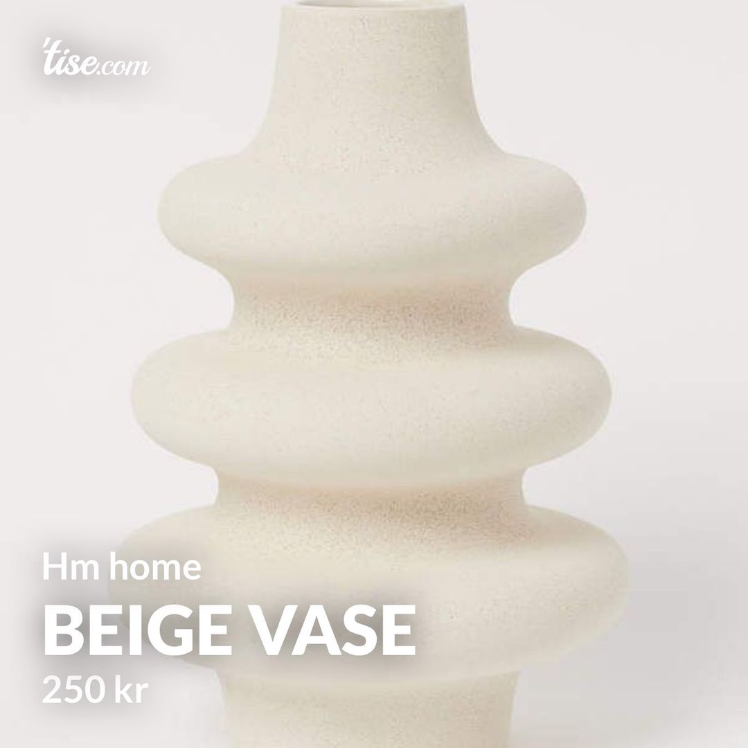 Beige vase