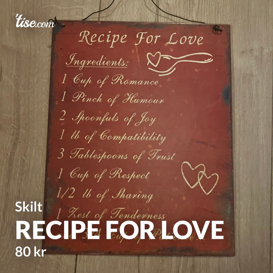 Recipe for love