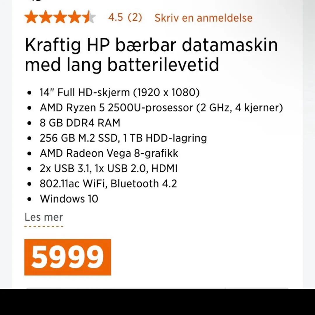 Laptop HP 1T/1000GB