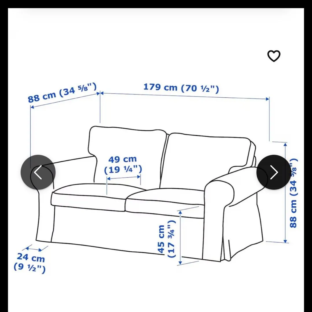 2-seters sofa