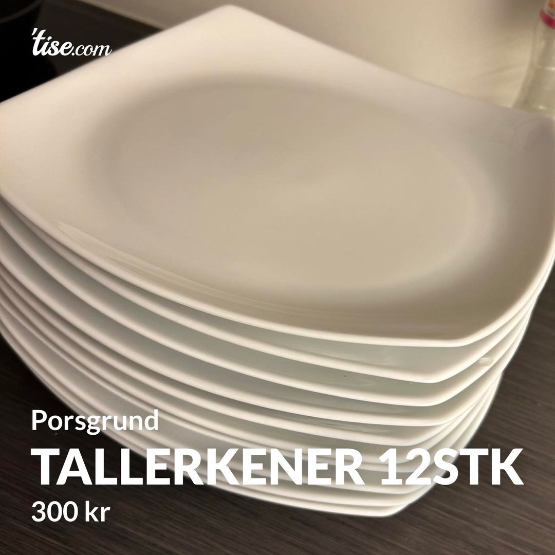 Tallerkener 12stk