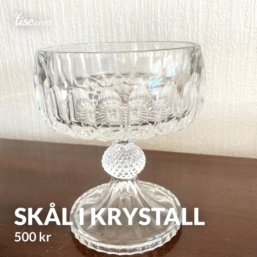 Skål i krystall