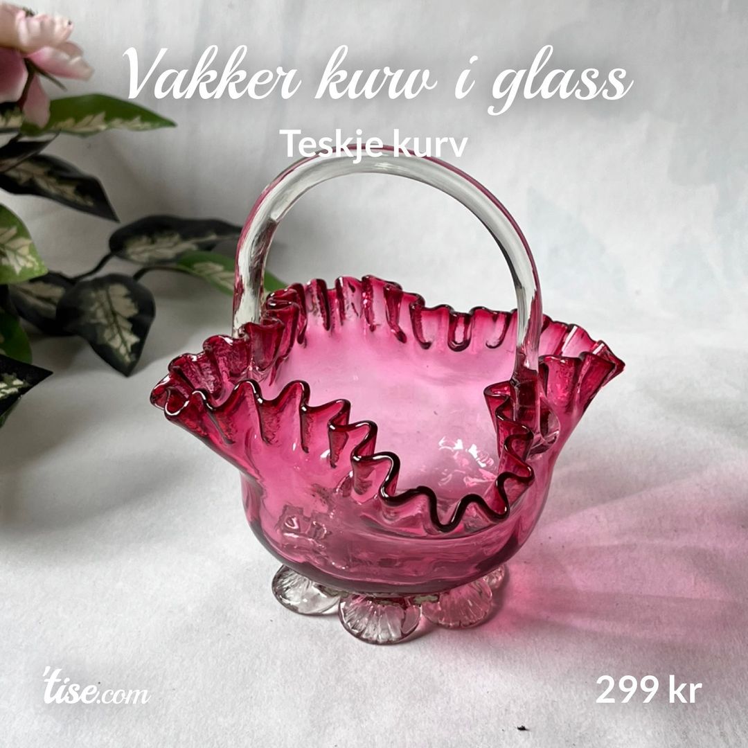 Vakker kurv i glass