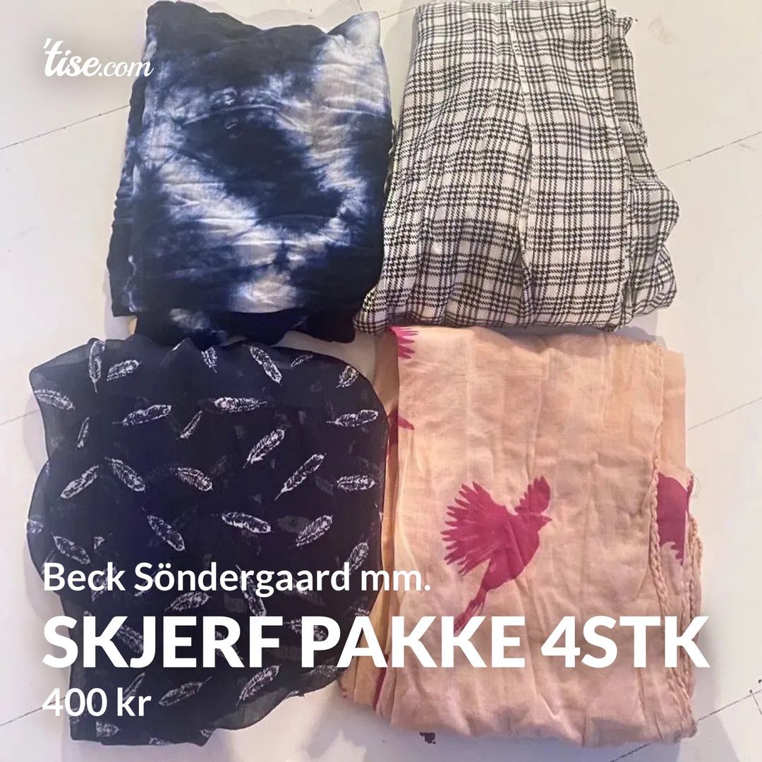 Skjerf pakke 4stk