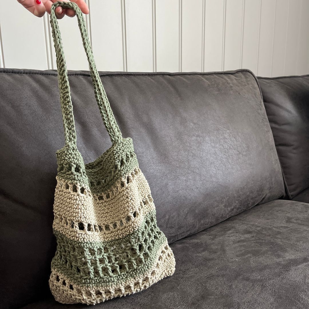 Heklet tote bag