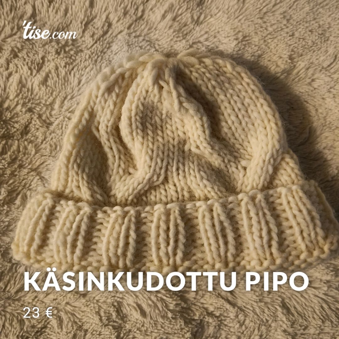 Käsinkudottu pipo