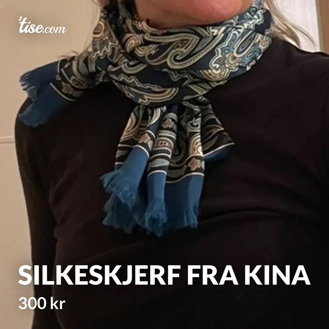 Silkeskjerf fra Kina