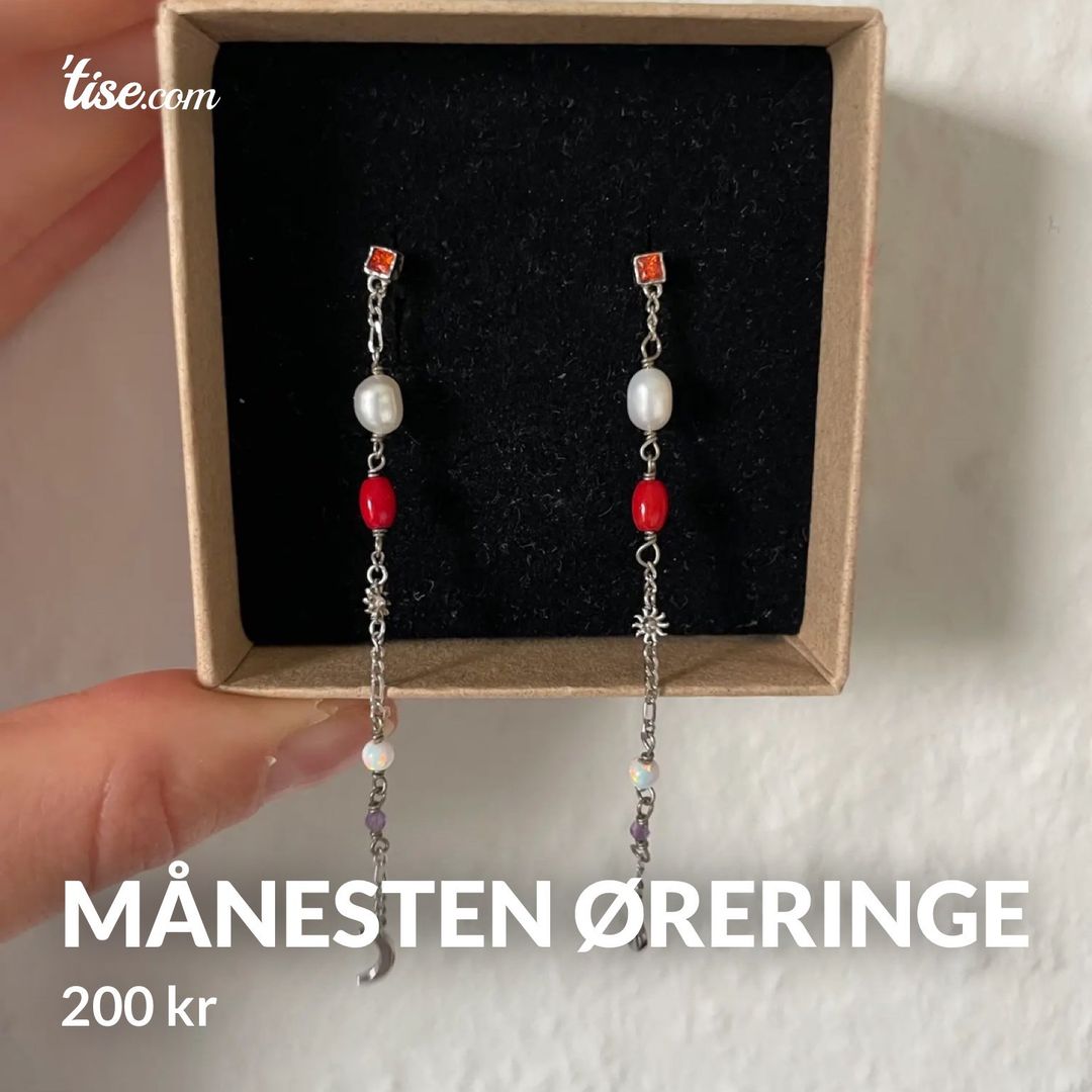 Månesten øreringe