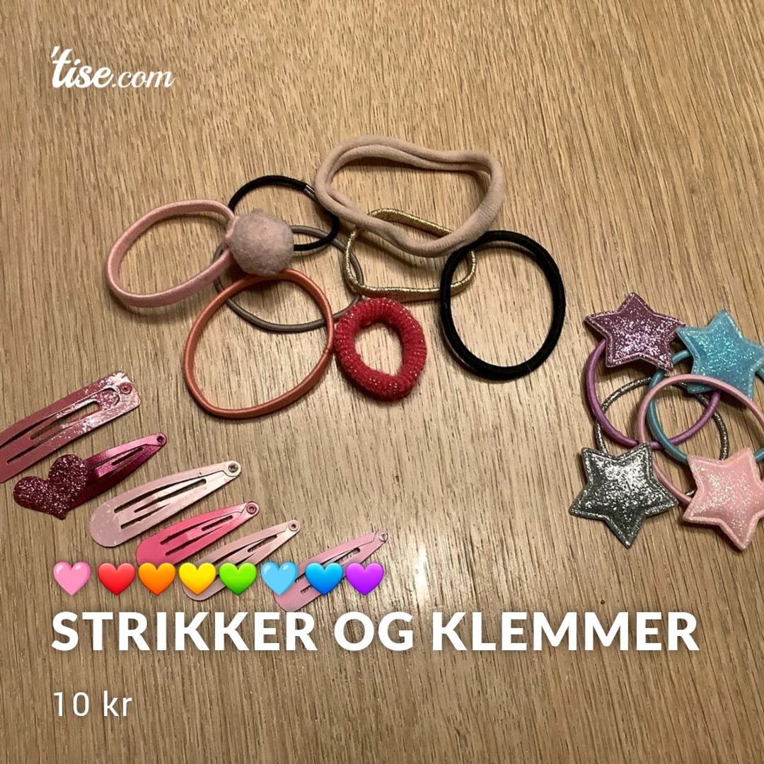 Strikker og klemmer