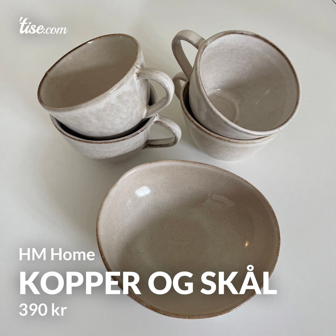 Kopper og skål