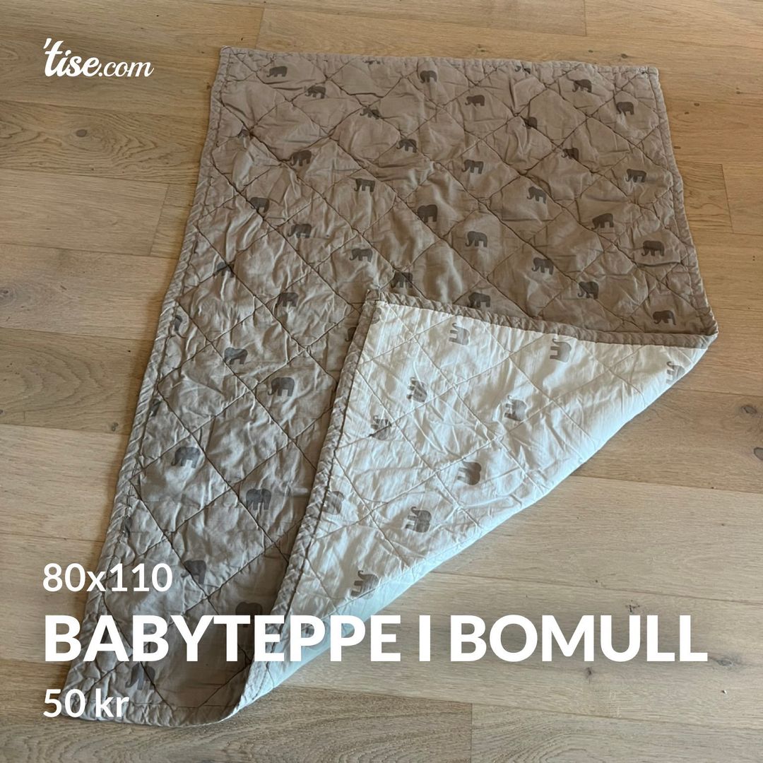 Babyteppe i bomull