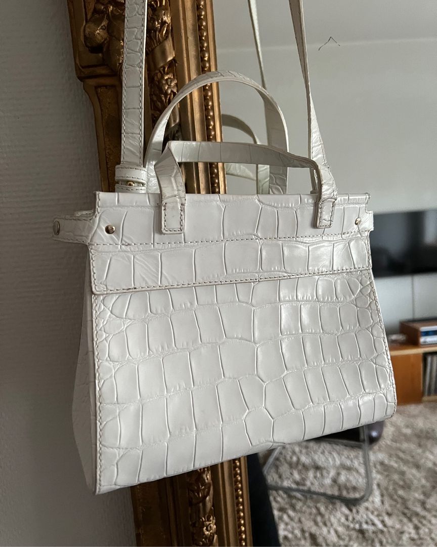 White handbag