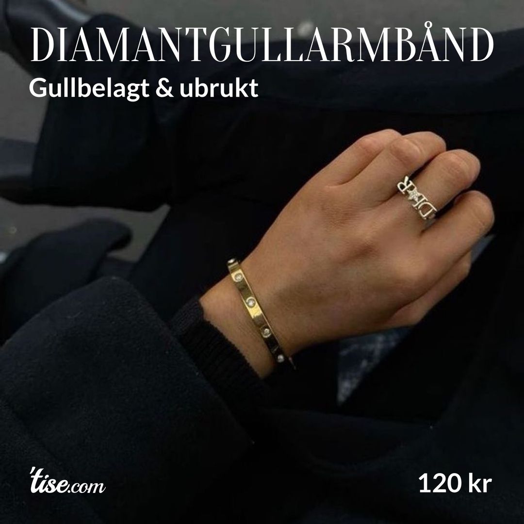 Diamantgullarmbånd