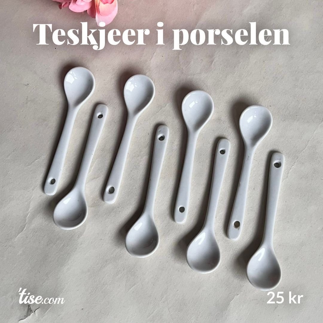 Teskjeer i porselen