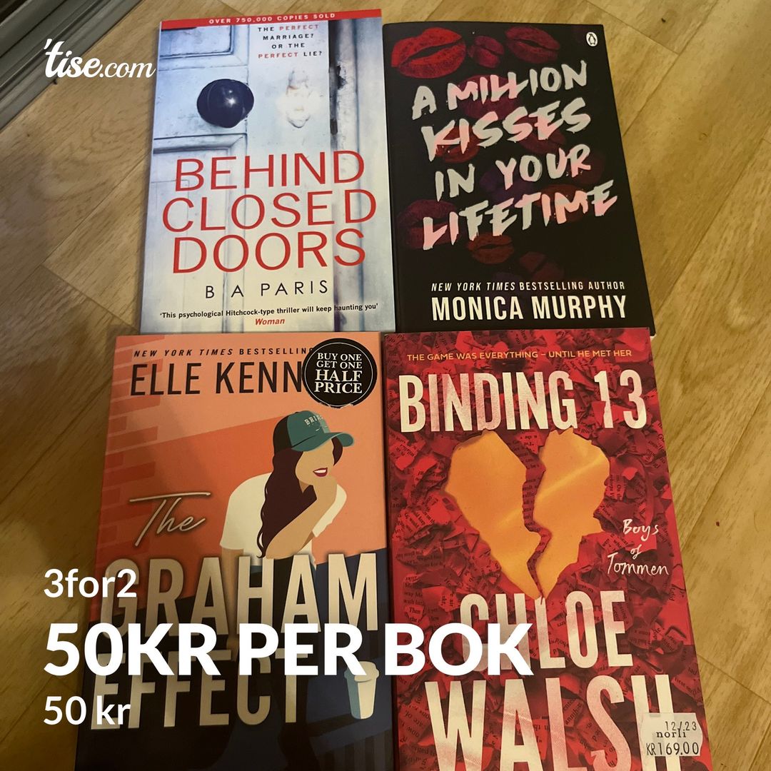 50kr per bok