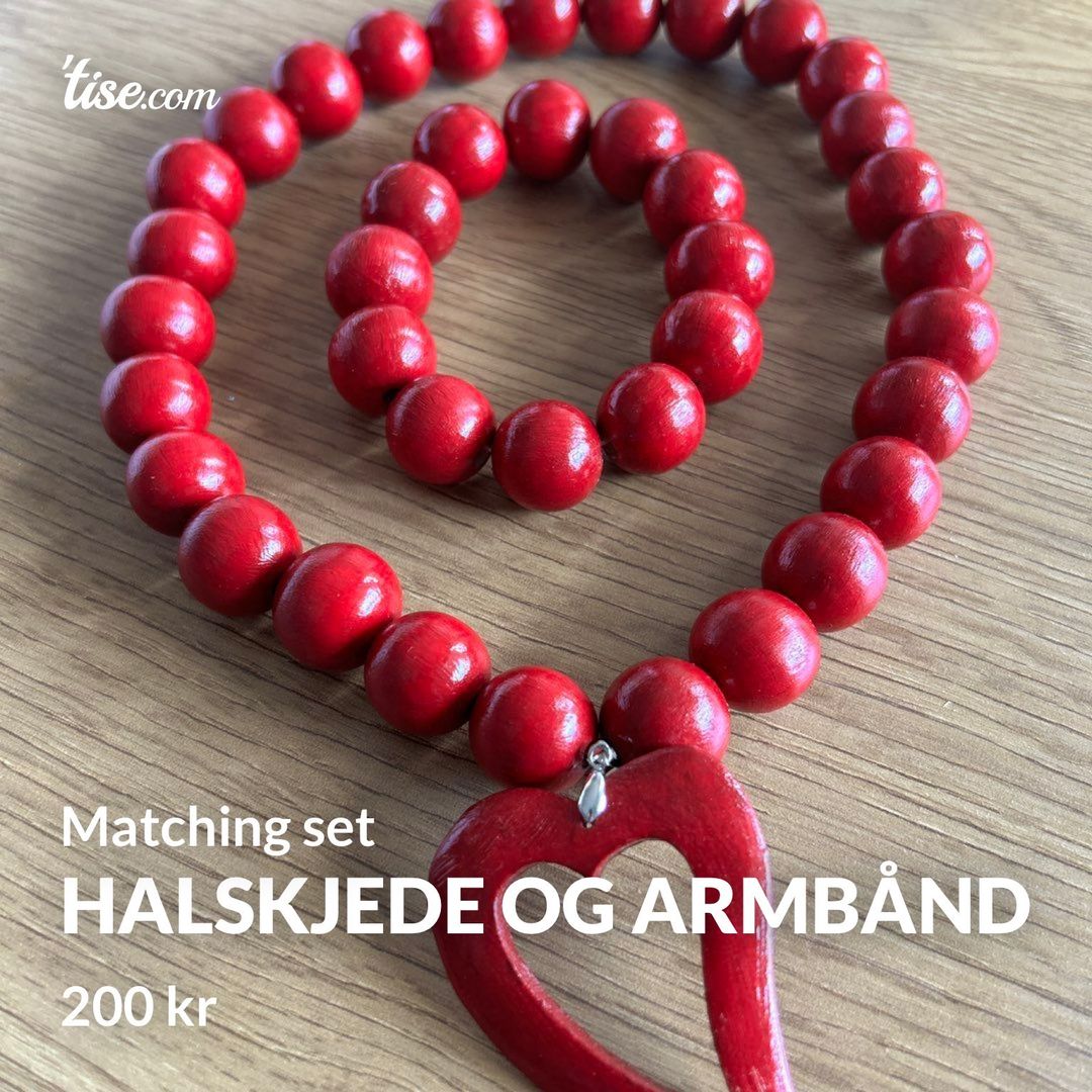 Halskjede og armbånd