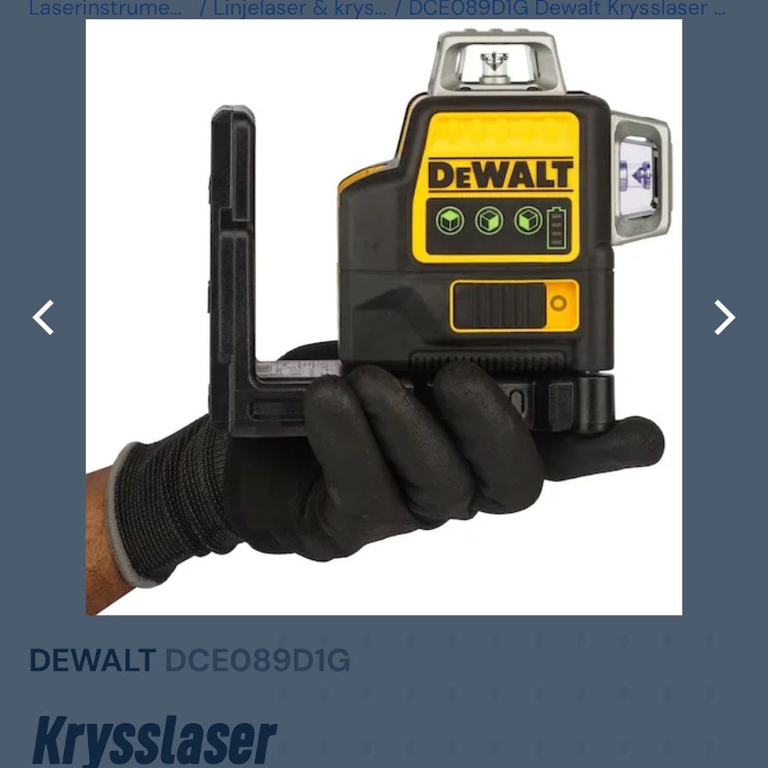 Dewalt krysslaser