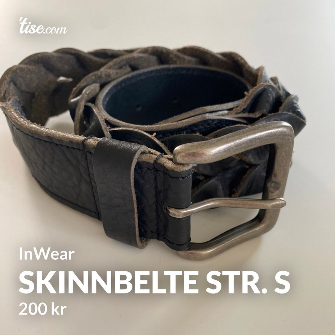 Skinnbelte str. S