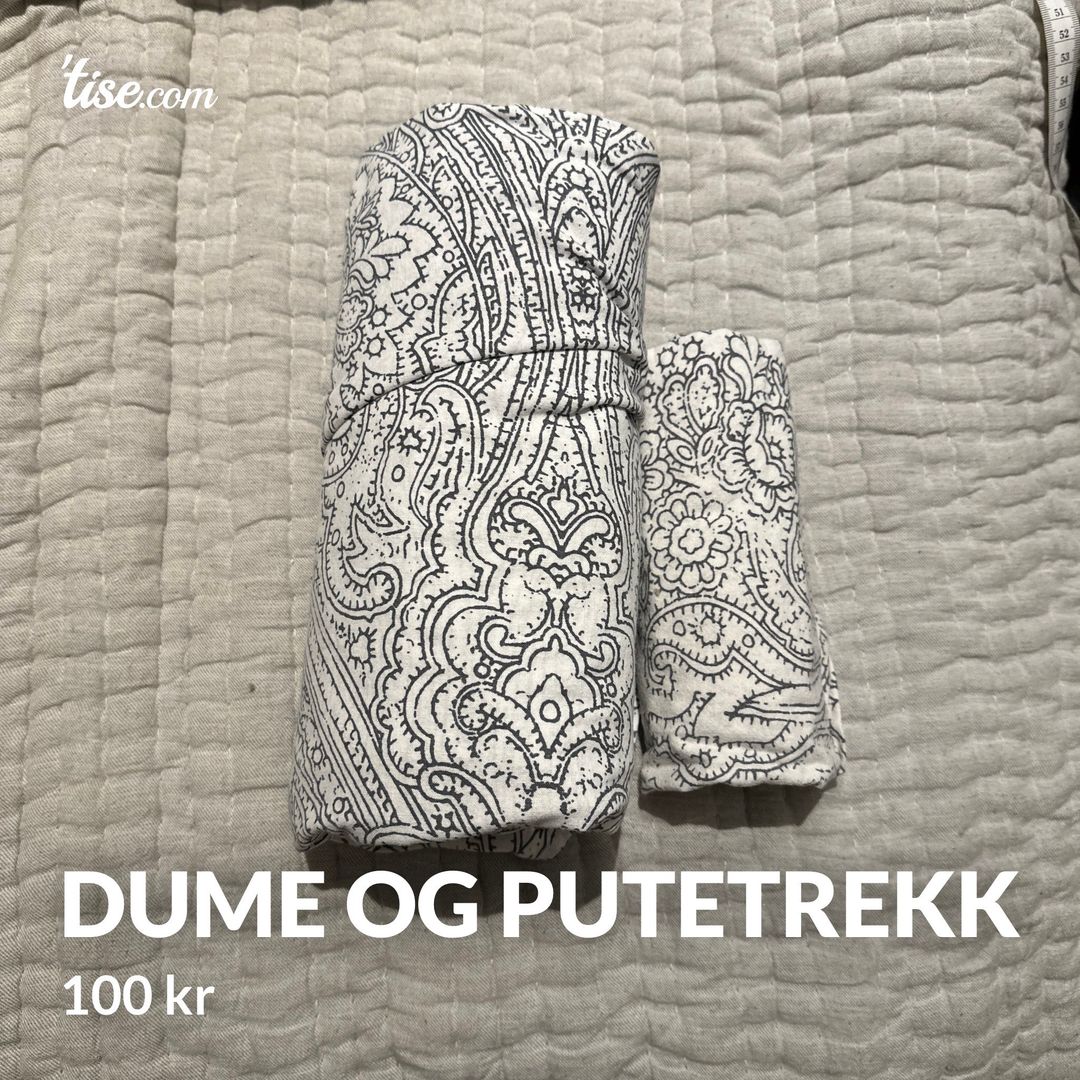 Dume og putetrekk