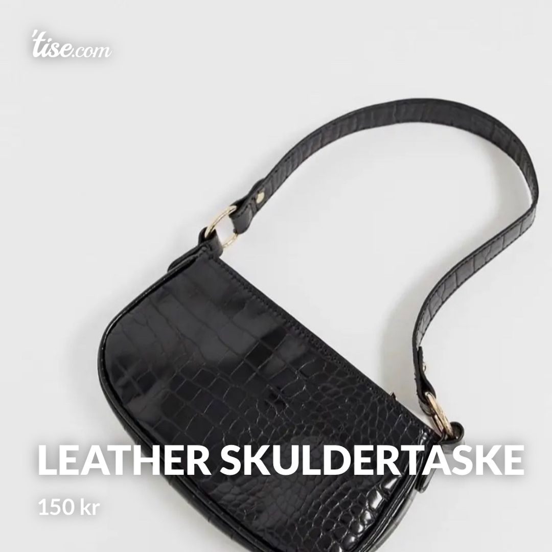 Leather skuldertaske