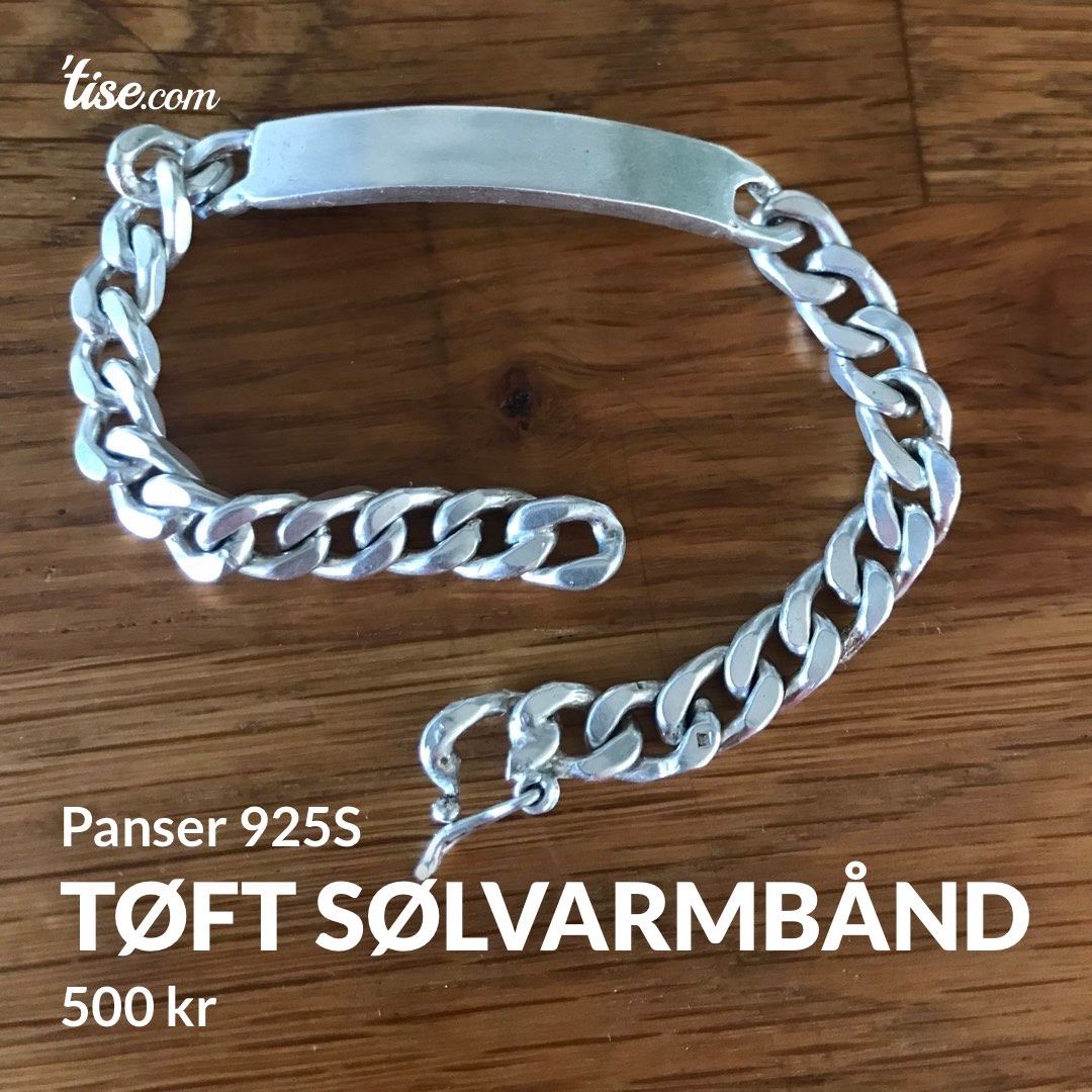 Tøft sølvarmbånd