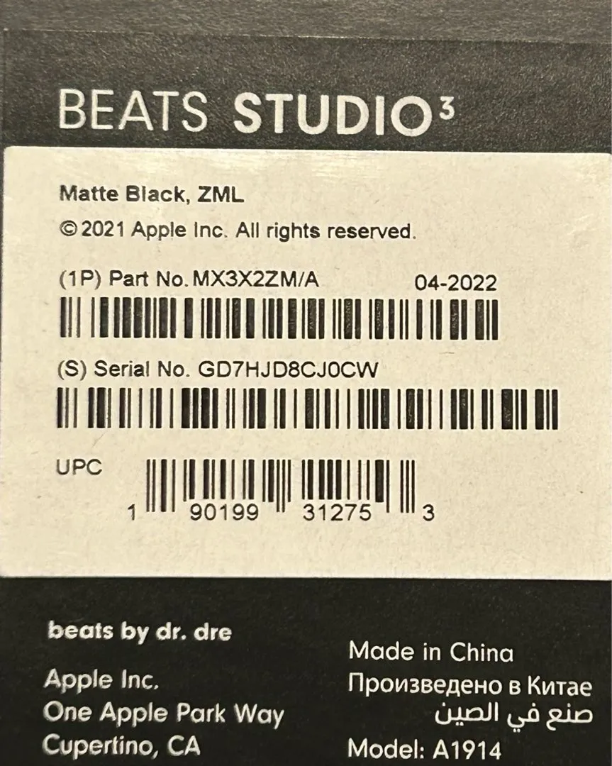 Beats studio3