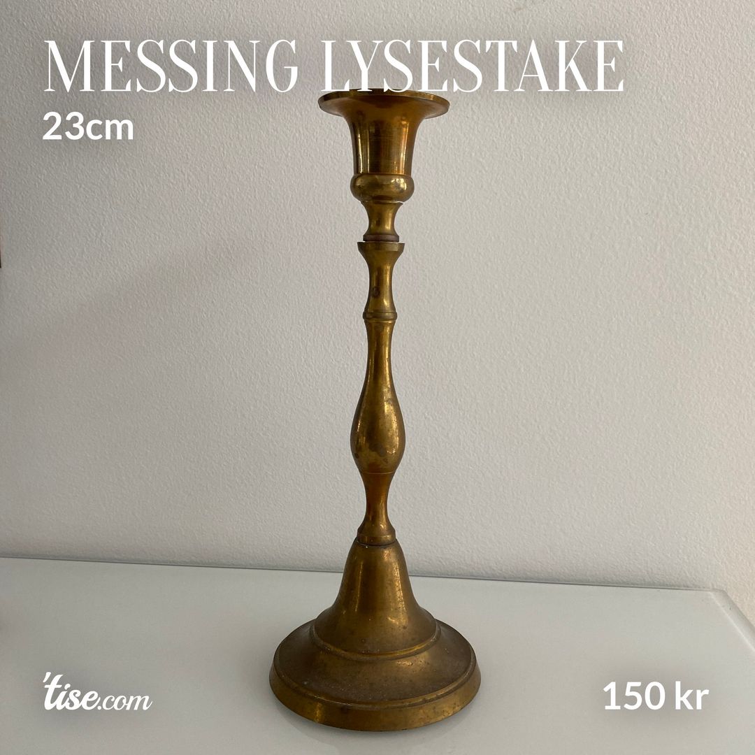 Messing lysestake