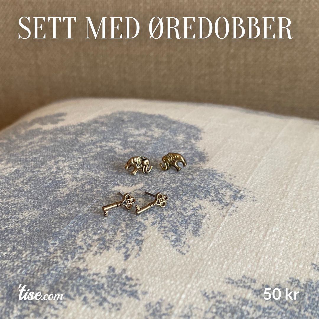 Sett med øredobber