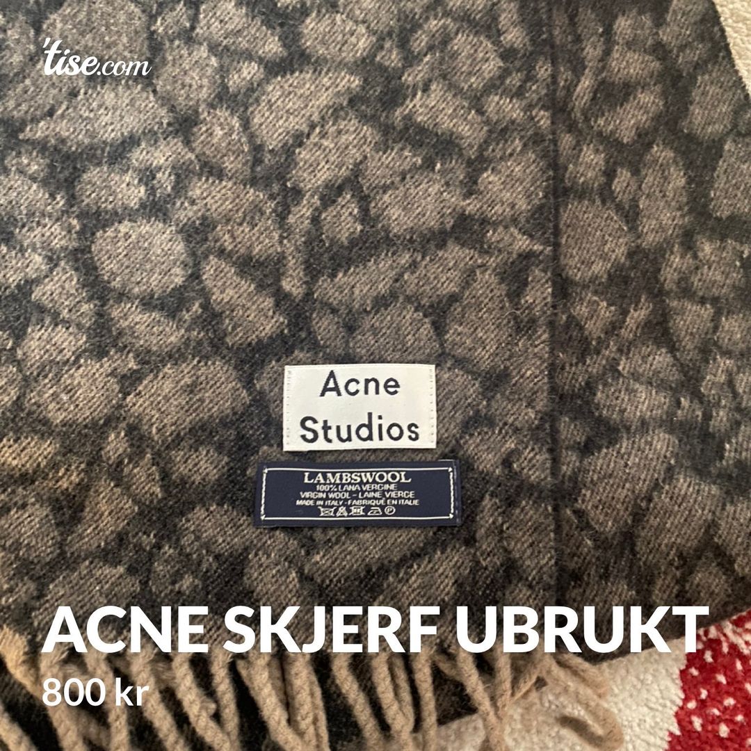 Acne skjerf ubrukt