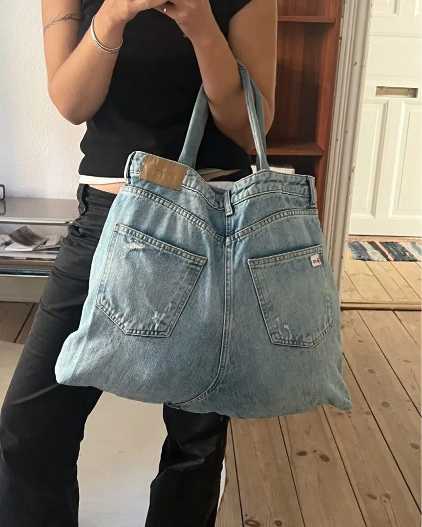 Denim tote