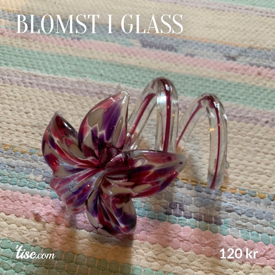 Blomst i glass