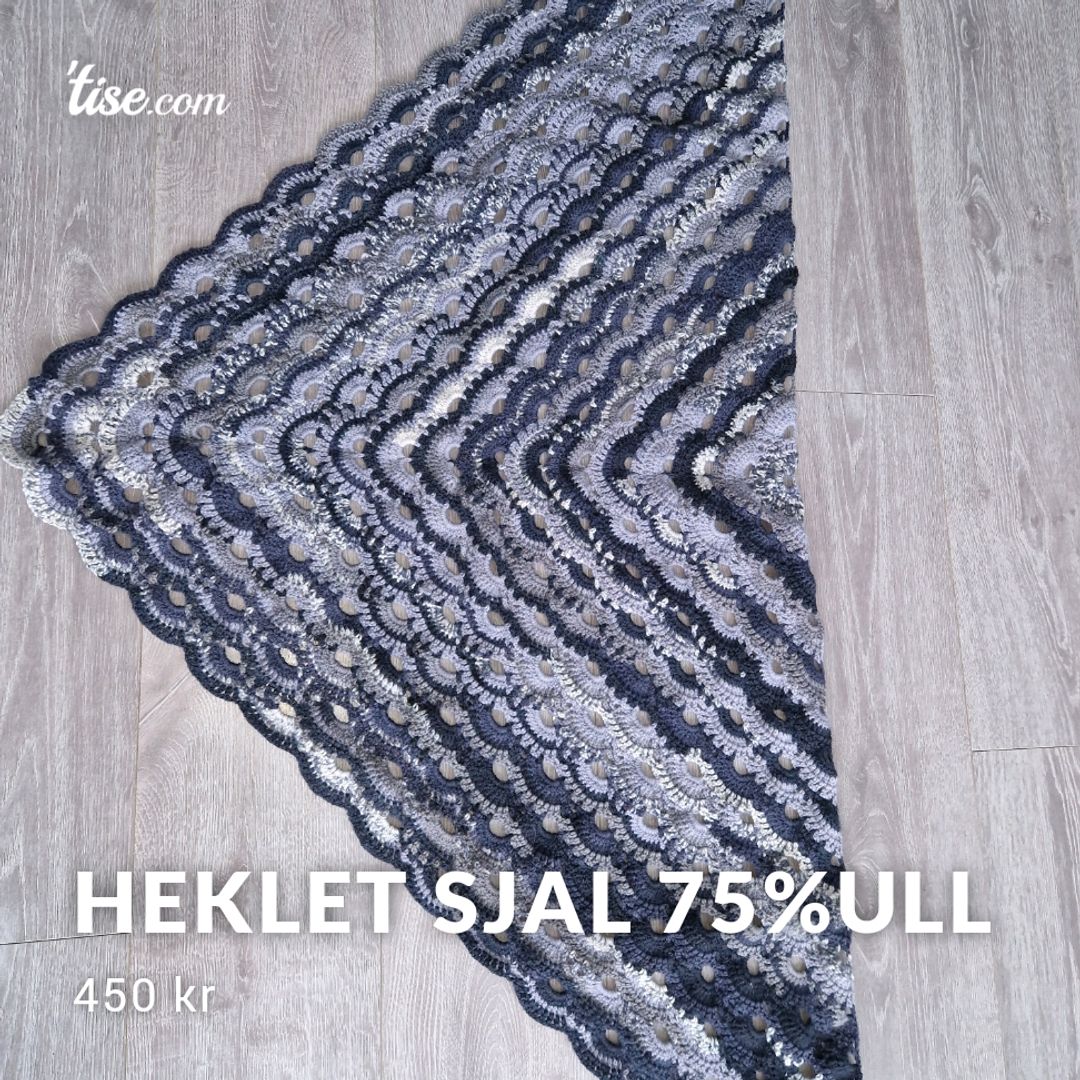 Heklet Sjal 75%ull